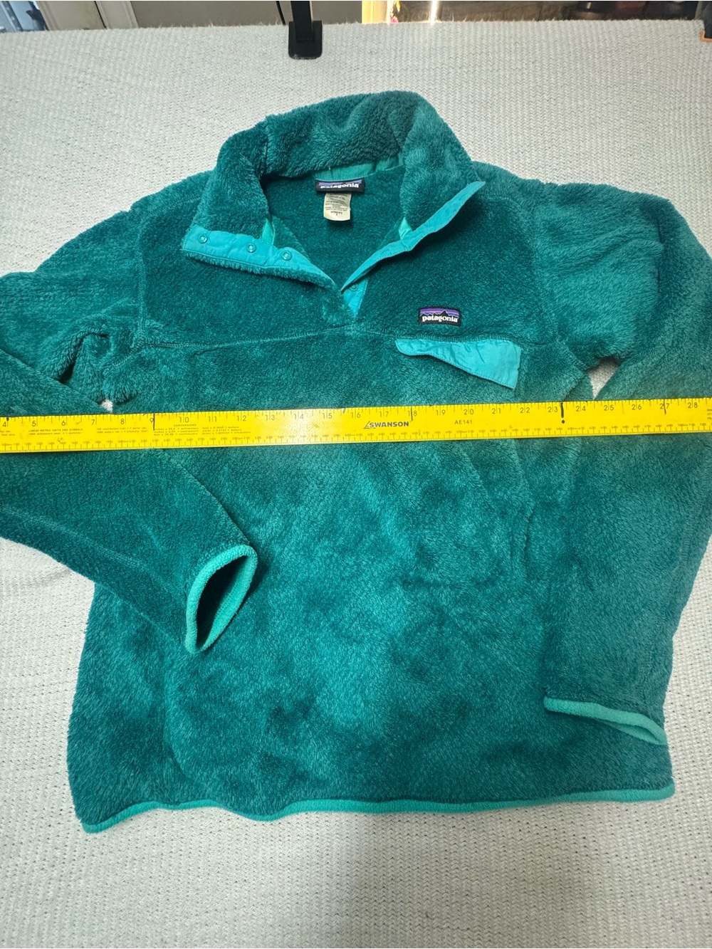 Patagonia Women’s Teal Zip-Style Fleece Pullover